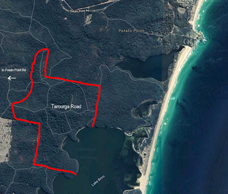 boundaries of the proposed logging