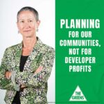 The Greens planning for communities not for profit