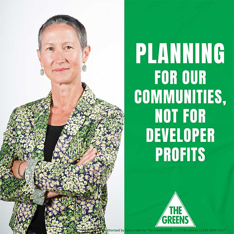 The Greens planning for communities not for profit